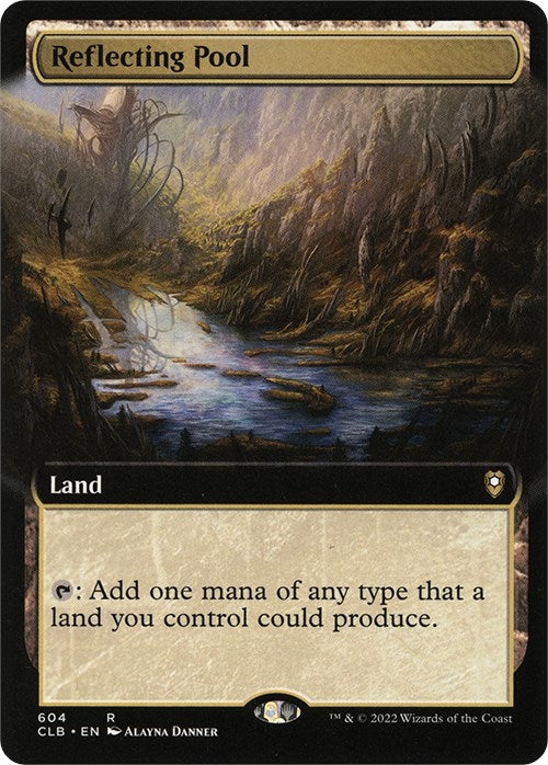 Image for Reflecting Pool (Extended Art) (604) (CLB) - Magic: The Gathering