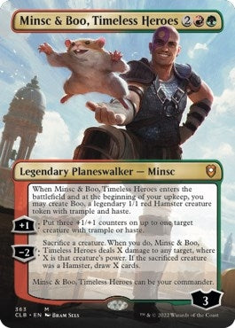 Image for Minsc & Boo, Timeless Heroes (Borderless) (363) (CLB) - Magic: The Gathering