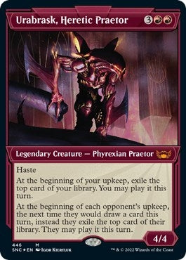Image for Urabrask, Heretic Praetor (Showcase) (Foil Etched) (446) - Magic: The Gathering