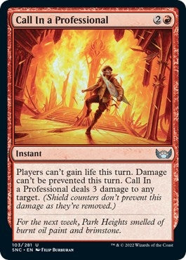 Image for Call In a Professional (103) - Magic: The Gathering