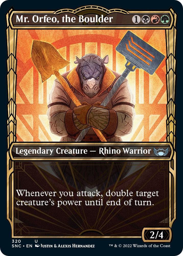 Image for Mr. Orfeo, the Boulder (Showcase) (320) - Magic: The Gathering