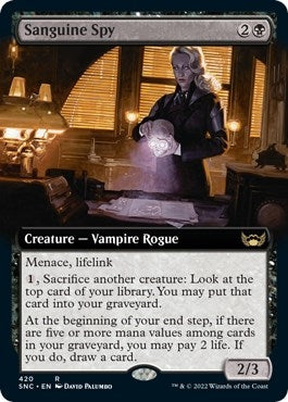 Image for Sanguine Spy (Extended Art) (420) - Magic: The Gathering