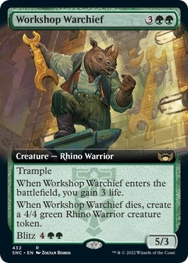 Image for Workshop Warchief (Extended Art) (432) - Magic: The Gathering
