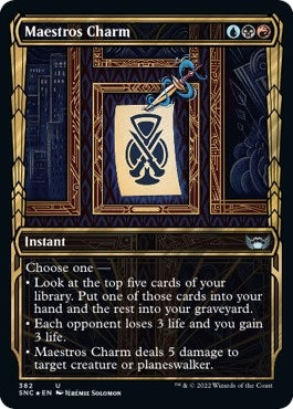 Image for Maestros Charm (Gilded Foil) (382) - Magic: The Gathering