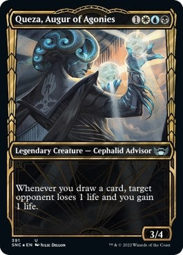 Image for Queza, Augur of Agonies (Gilded Foil) (391) - Magic: The Gathering