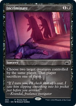 Image for Incriminate (465) - Magic: The Gathering