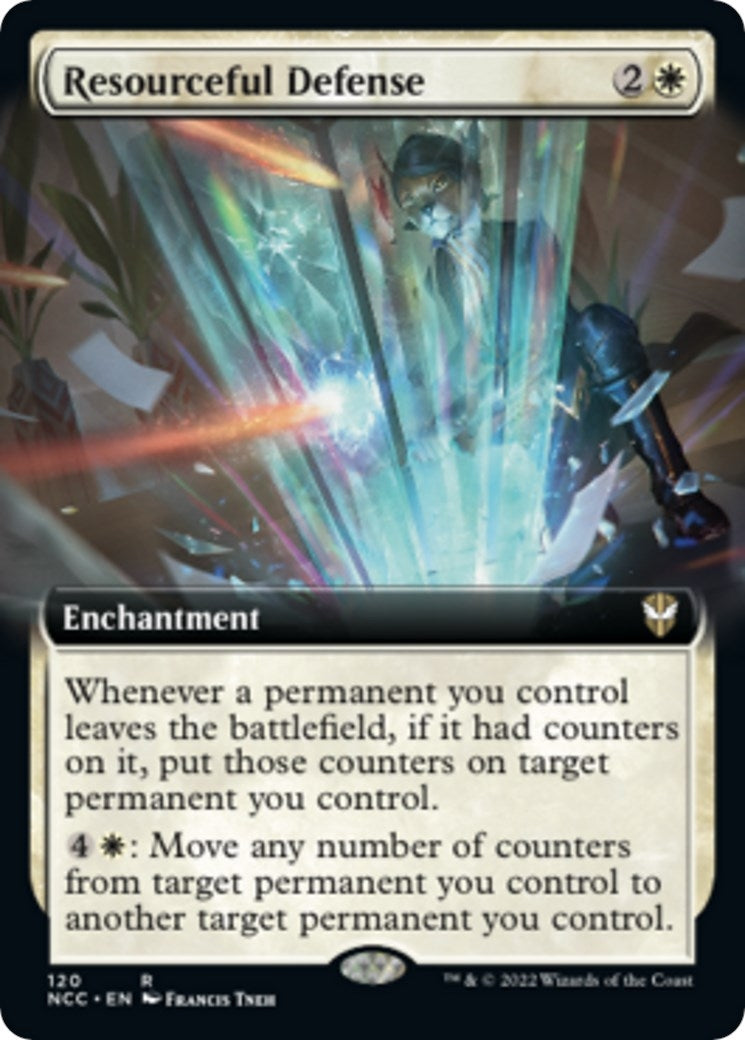 Image for Resourceful Defense (Extended Art) (120) (NCC) - Magic: The Gathering