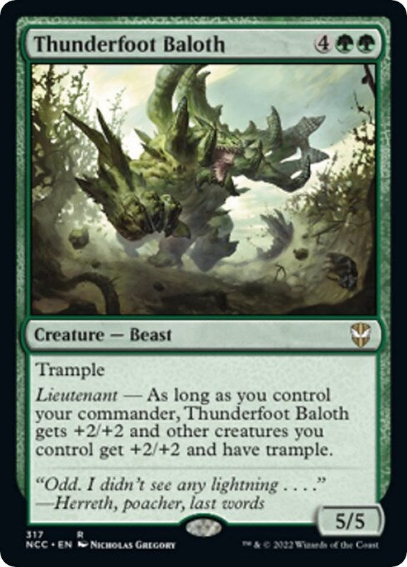 Image for Thunderfoot Baloth (317) (NCC) - Magic: The Gathering