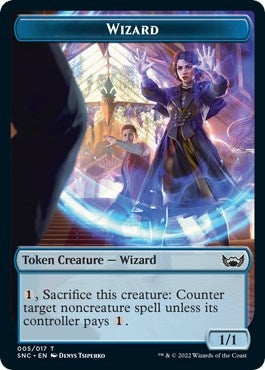 Image for Wizard Token (5) - Magic: The Gathering