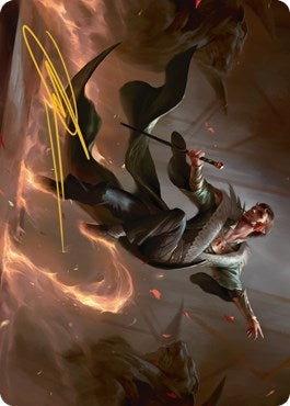 Image for Fleetfoot Dancer Art Card (Gold-Stamped Signature) (26) (ASSNC) - Magic: The Gathering