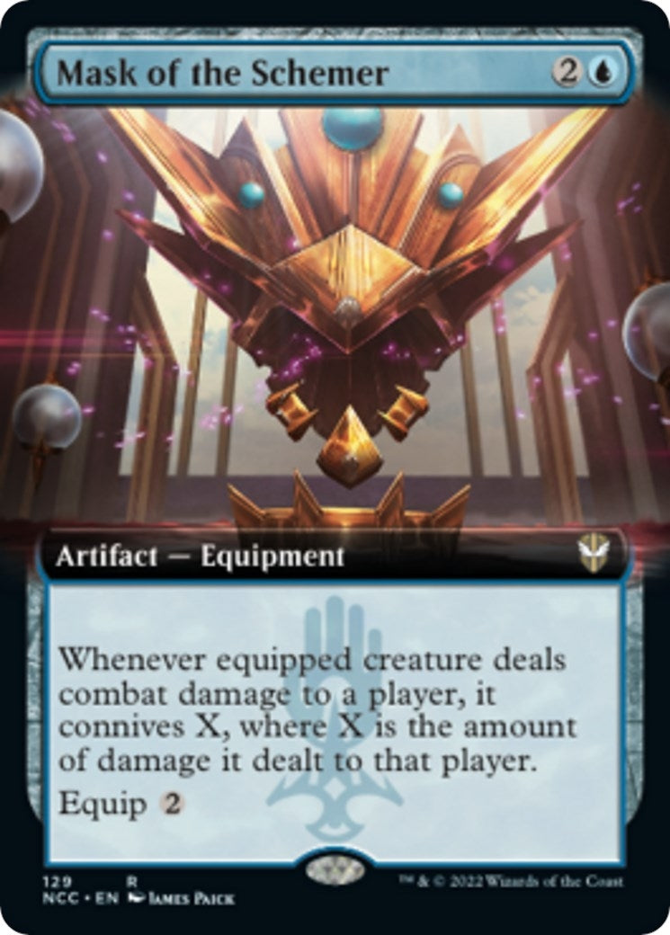 Image for Mask of the Schemer (Extended Art) (129) (NCC) - Magic: The Gathering