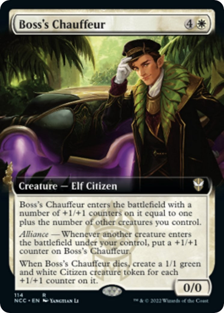 Image for Boss's Chauffeur (Extended Art) (114) (NCC) - Magic: The Gathering