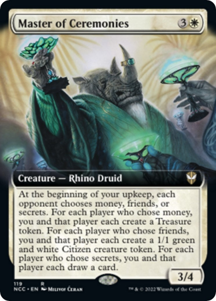 Image for Master of Ceremonies (Extended Art) (119) - Magic: The Gathering