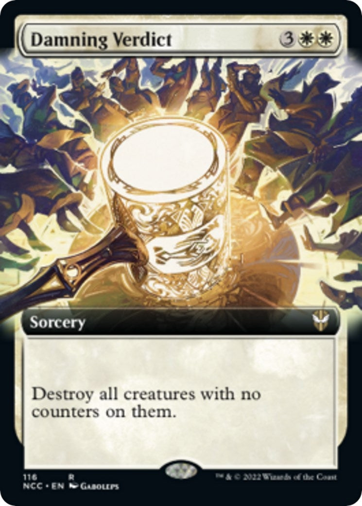 Image for Damning Verdict (Extended Art) (116) - Magic: The Gathering