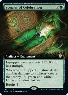 Image for Scepter of Celebration (Extended Art) (164) - Magic: The Gathering