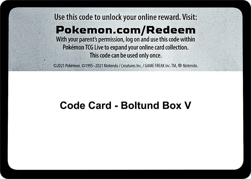 Image for Code Card - Boltund Box V (MCAP) - Pokemon