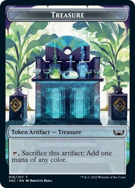 Image for Treasure (016) // Rhino Warrior Double-Sided Token (16 // 11) - Magic: The Gathering