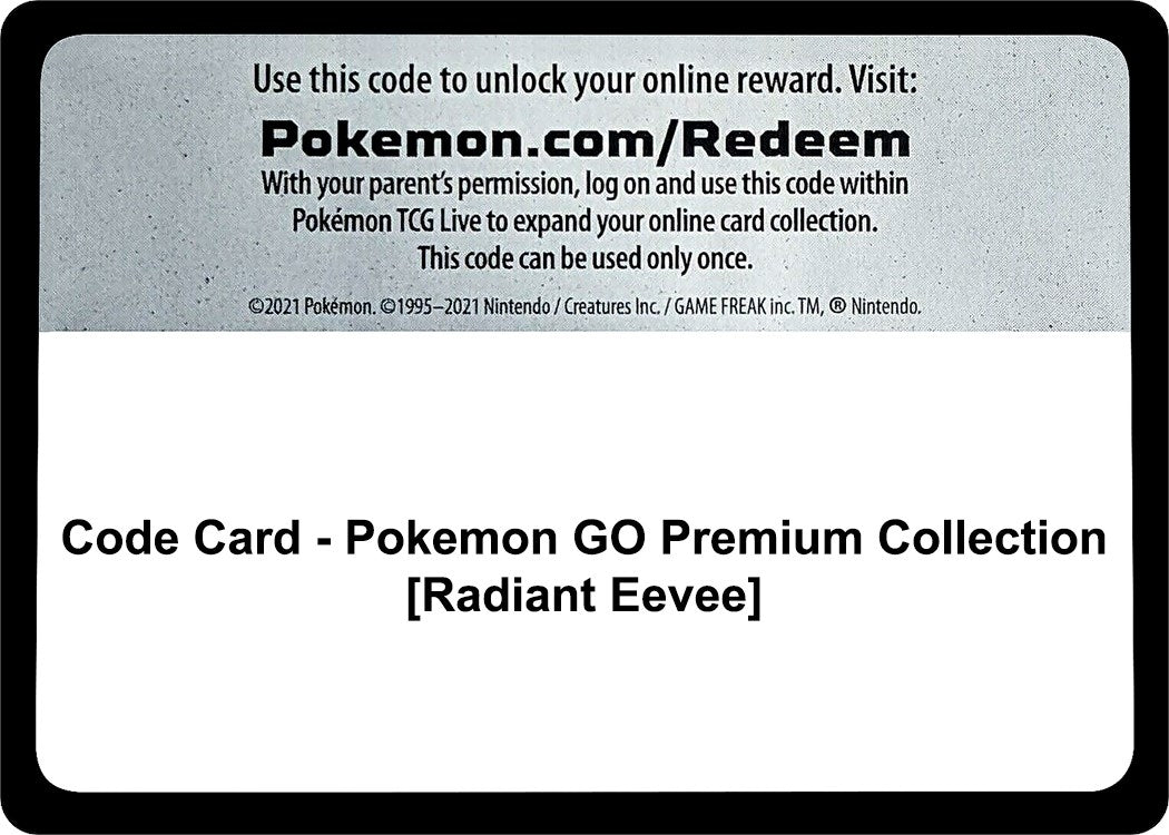 Image for Code Card - Pokemon GO Premium Collection [Radiant Eevee] (PGO) - Pokemon