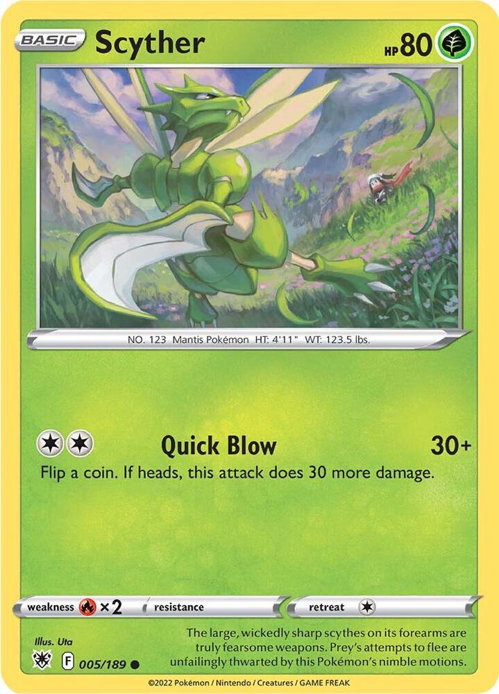 Scyther (005) (005/189) (SWSH10)