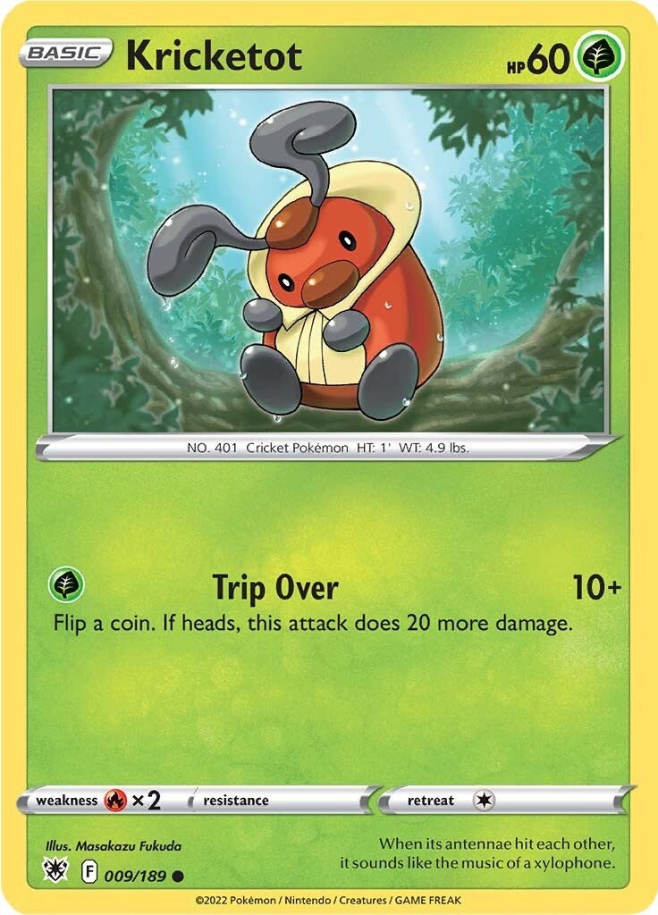 Image for Kricketot (009/189) (SWSH10) - Pokemon