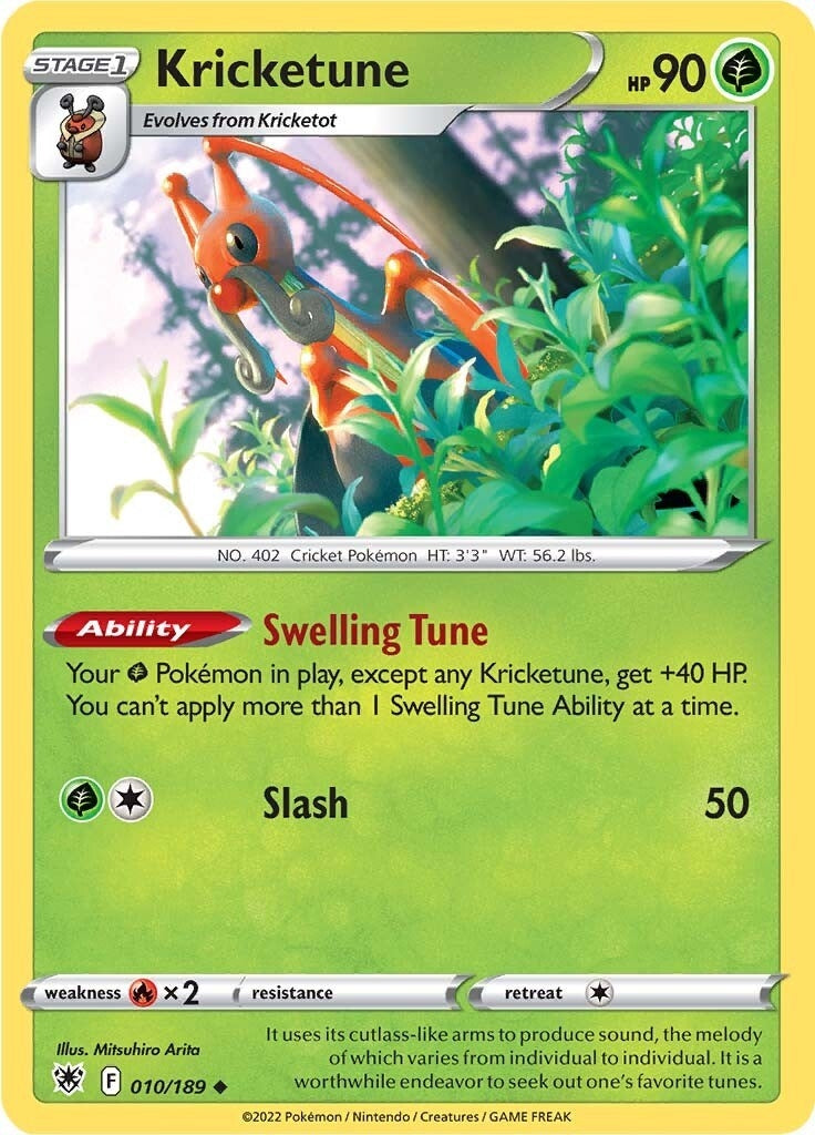Image for Kricketune (010/189) (SWSH10) - Pokemon
