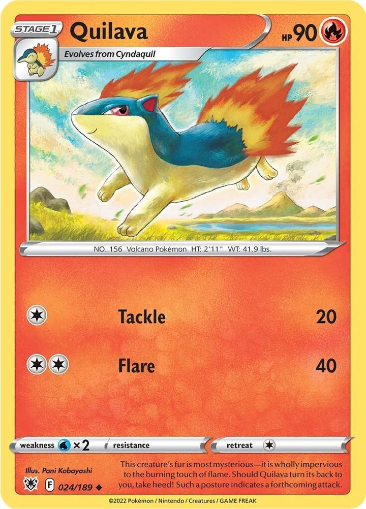 Image for Quilava (024/189) (SWSH10) - Pokemon
