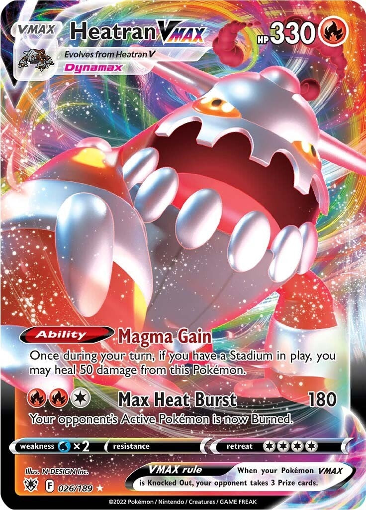 Image for Heatran VMAX (026/189) (SWSH10) - Pokemon