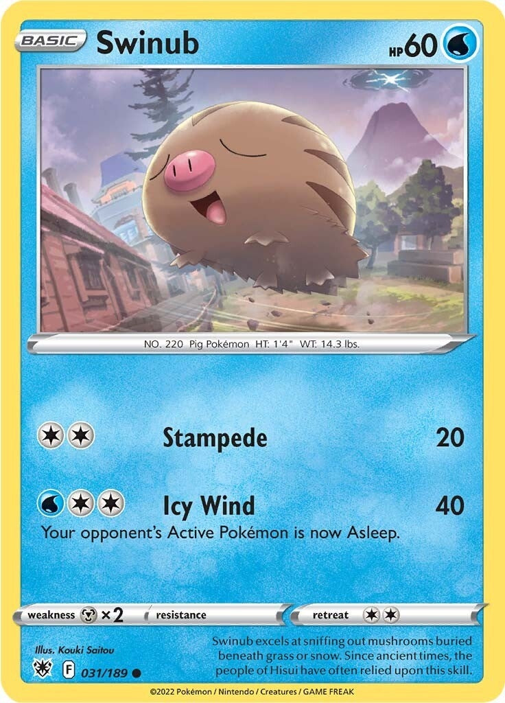 Image for Swinub (031/189) (SWSH10) - Pokemon