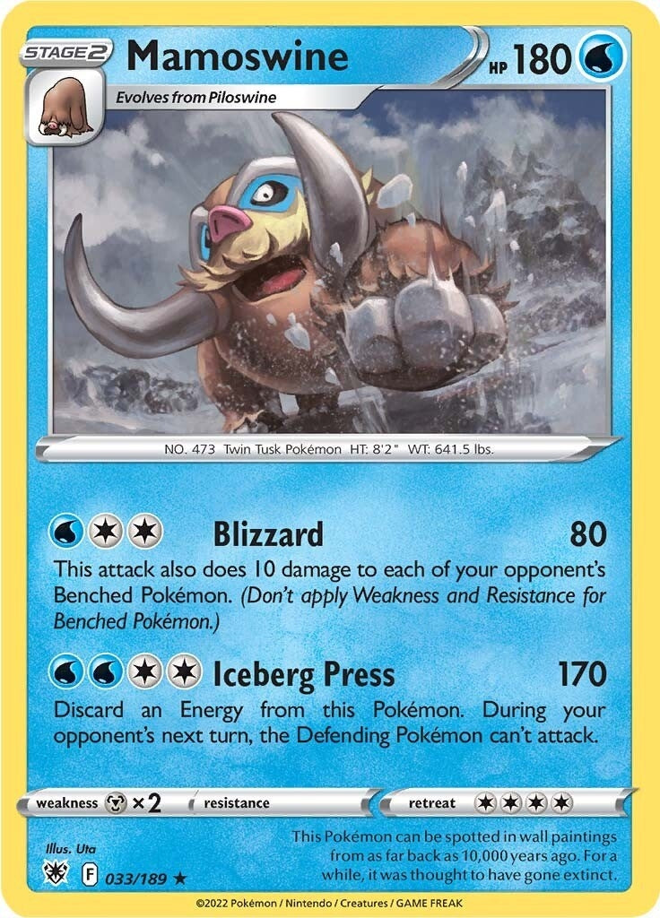 Image for Mamoswine (033/189) (SWSH10) - Pokemon