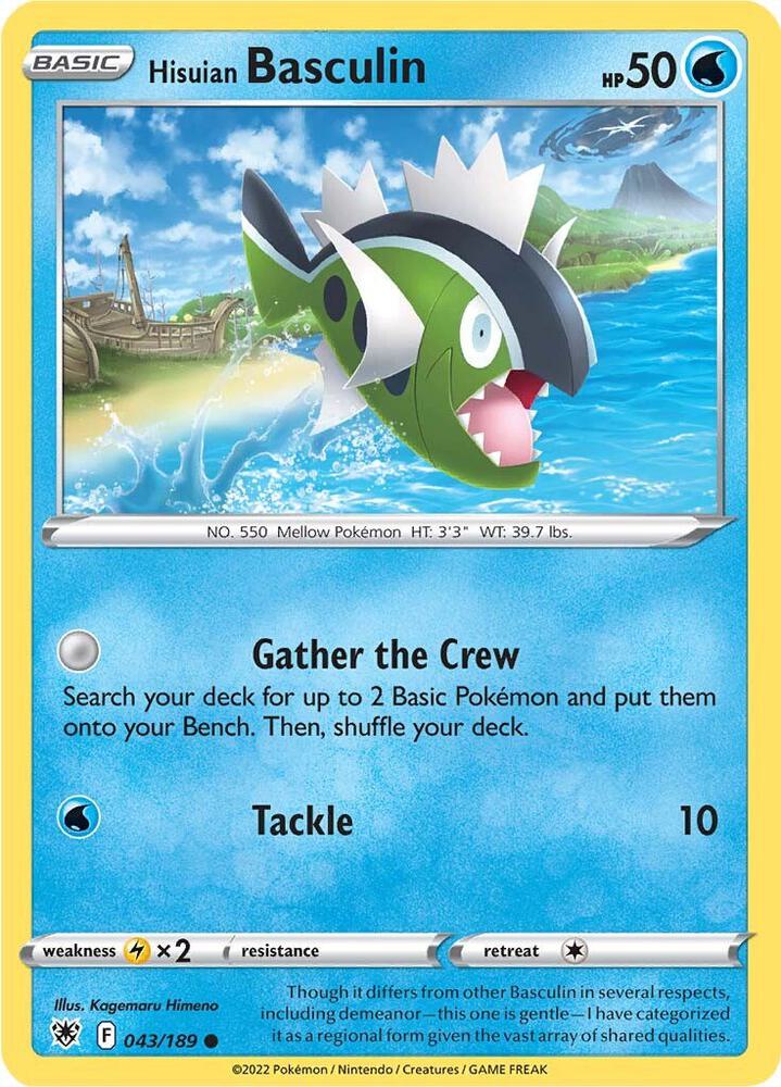 Image for Hisuian Basculin (043/189) (SWSH10) - Pokemon