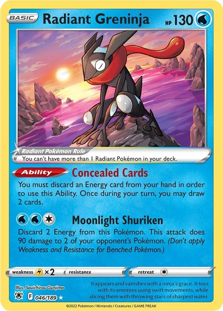 Image for Radiant Greninja (046/189) (SWSH10) - Pokemon