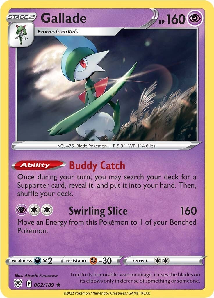 Image for Gallade (062/189) (SWSH10) - Pokemon