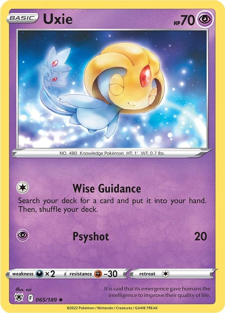 Image for Uxie (065/189) (SWSH10) - Pokemon