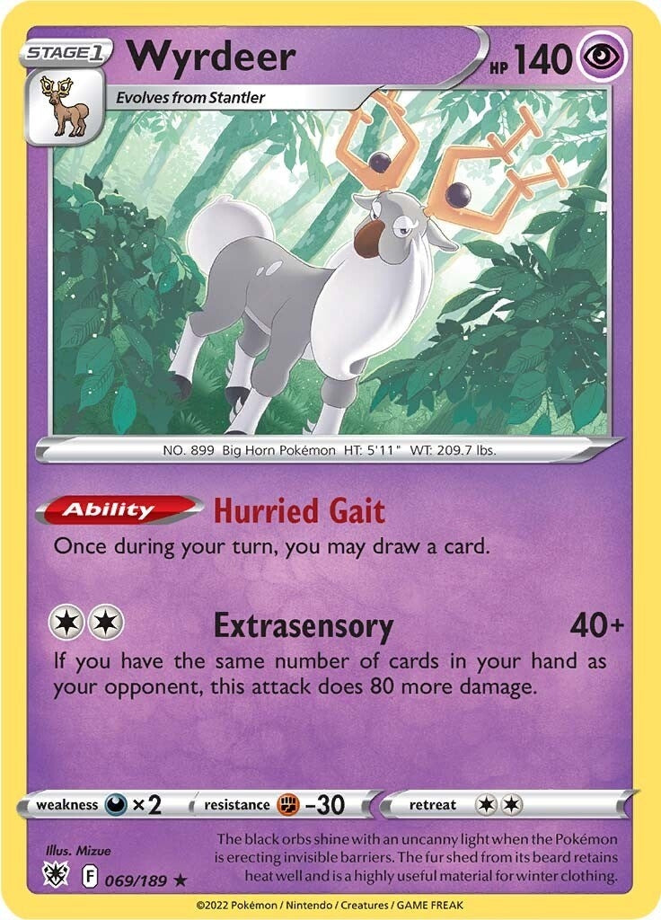 Image for Wyrdeer (069/189) (SWSH10) - Pokemon
