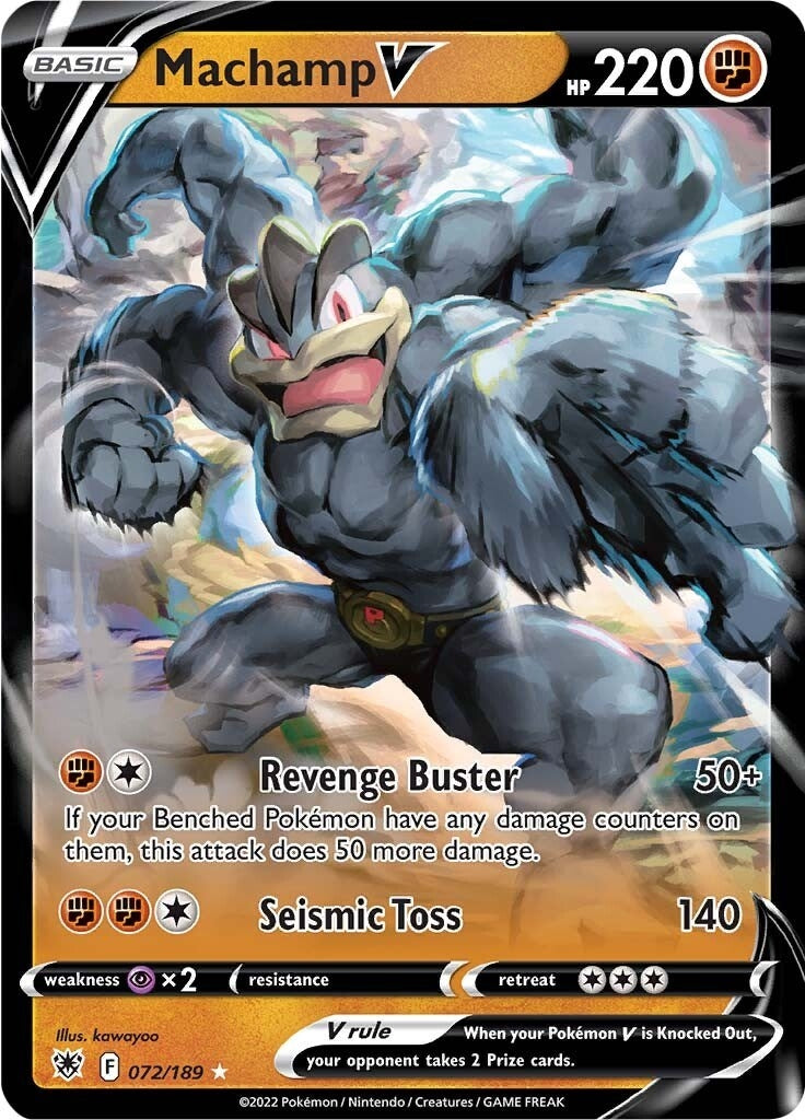 Image for Machamp V (072/189) (SWSH10) - Pokemon