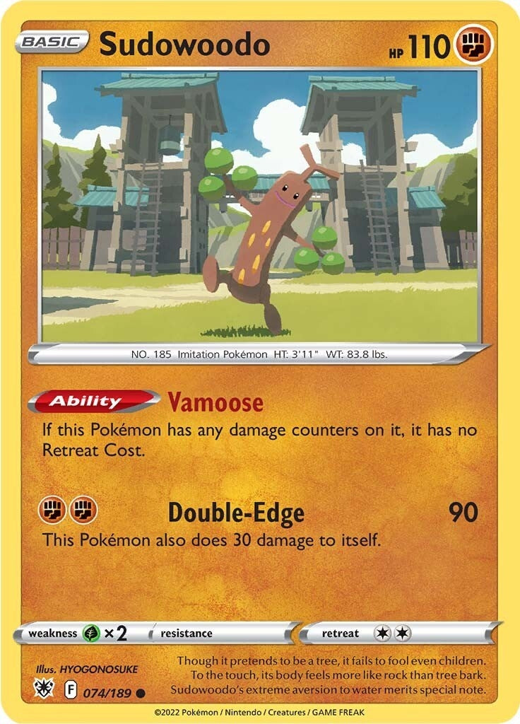 Image for Sudowoodo (074/189) (SWSH10) - Pokemon