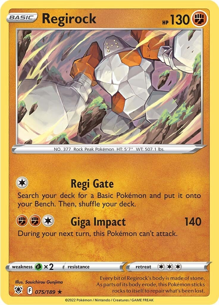 Image for Regirock (075/189) (SWSH10) - Pokemon