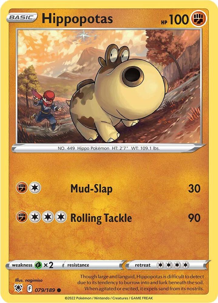 Image for Hippopotas (079/189) (SWSH10) - Pokemon