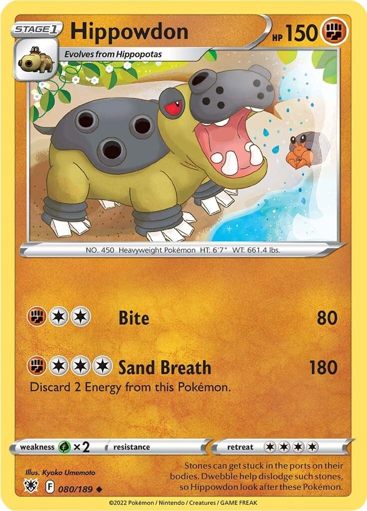Image for Hippowdon (080/189) (SWSH10) - Pokemon