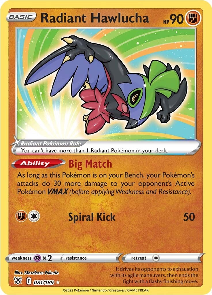 Image for Radiant Hawlucha (081/189) (SWSH10) - Pokemon