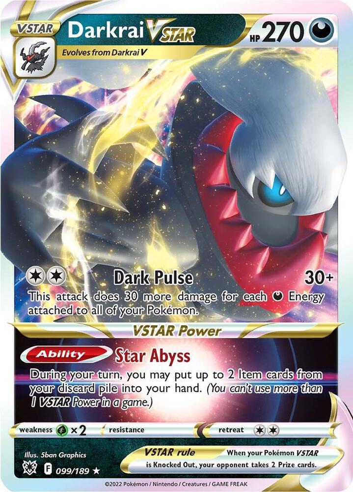 Image for Darkrai VSTAR (099/189) (SWSH10) - Pokemon
