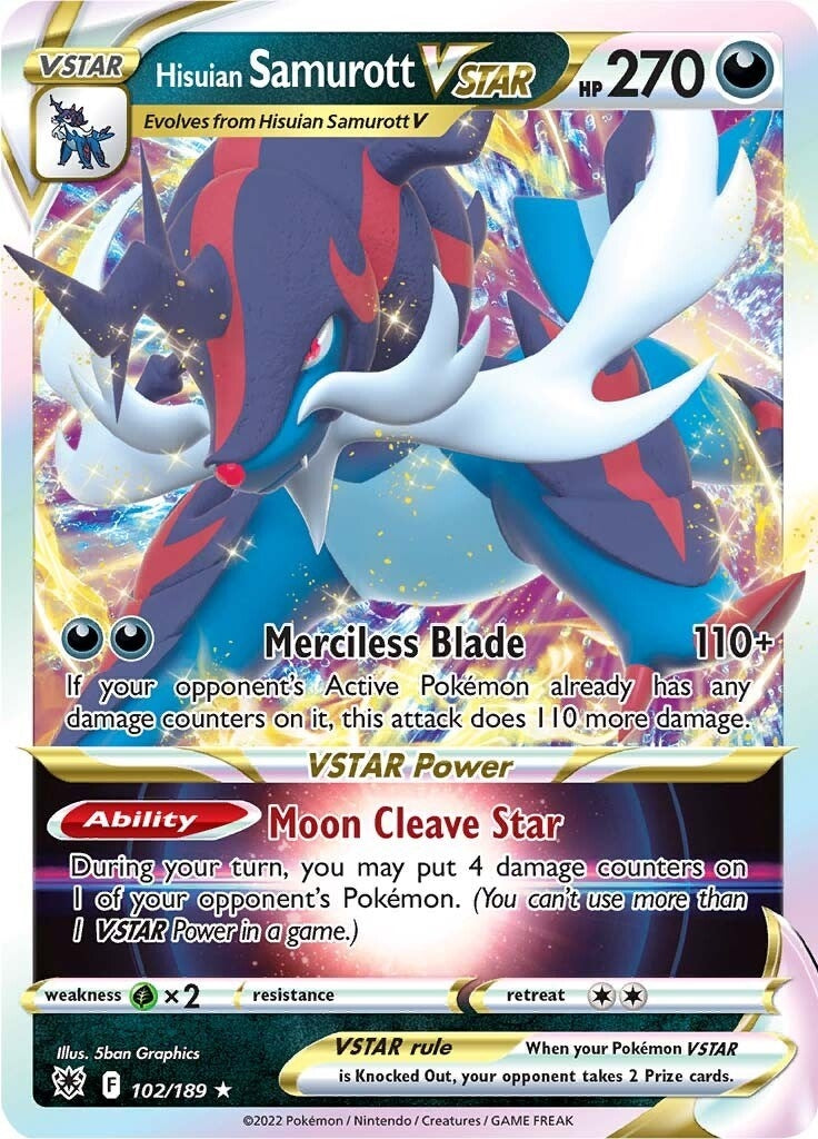 Image for Hisuian Samurott VSTAR (102/189) (SWSH10) - Pokemon
