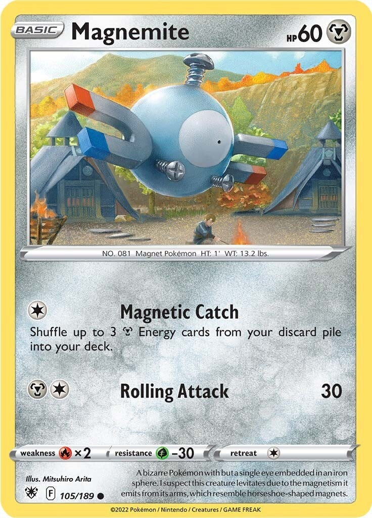 Image for Magnemite (105/189) (SWSH10) - Pokemon