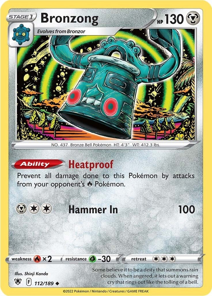 Image for Bronzong (112/189) (SWSH10) - Pokemon
