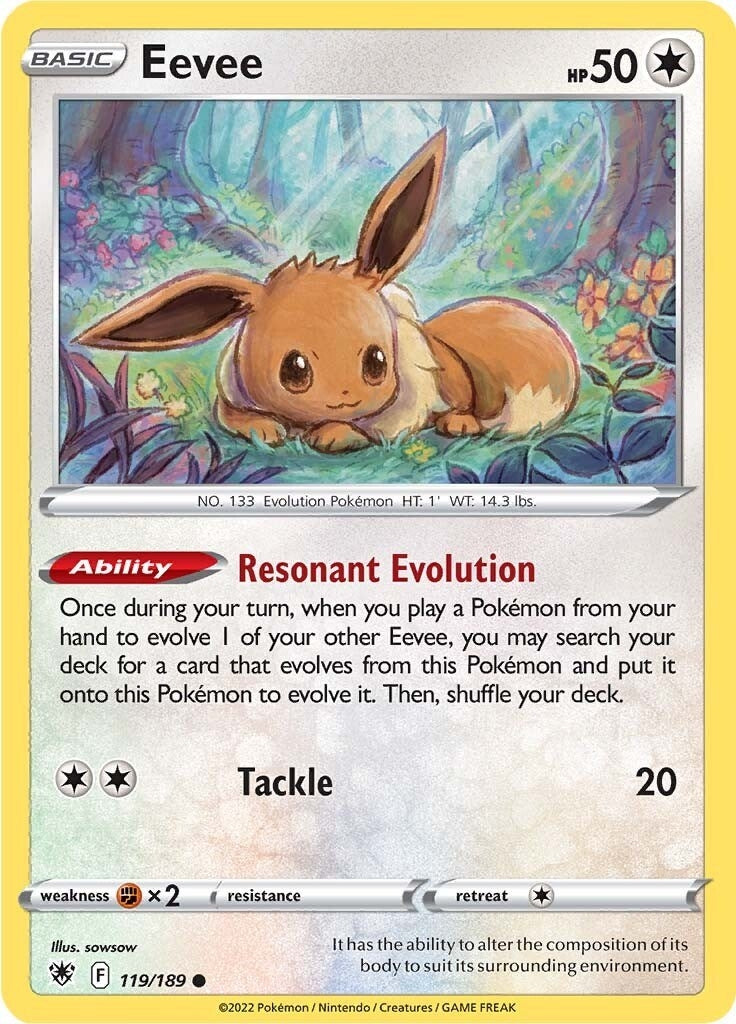Image for Eevee (119/189) (SWSH10) - Pokemon