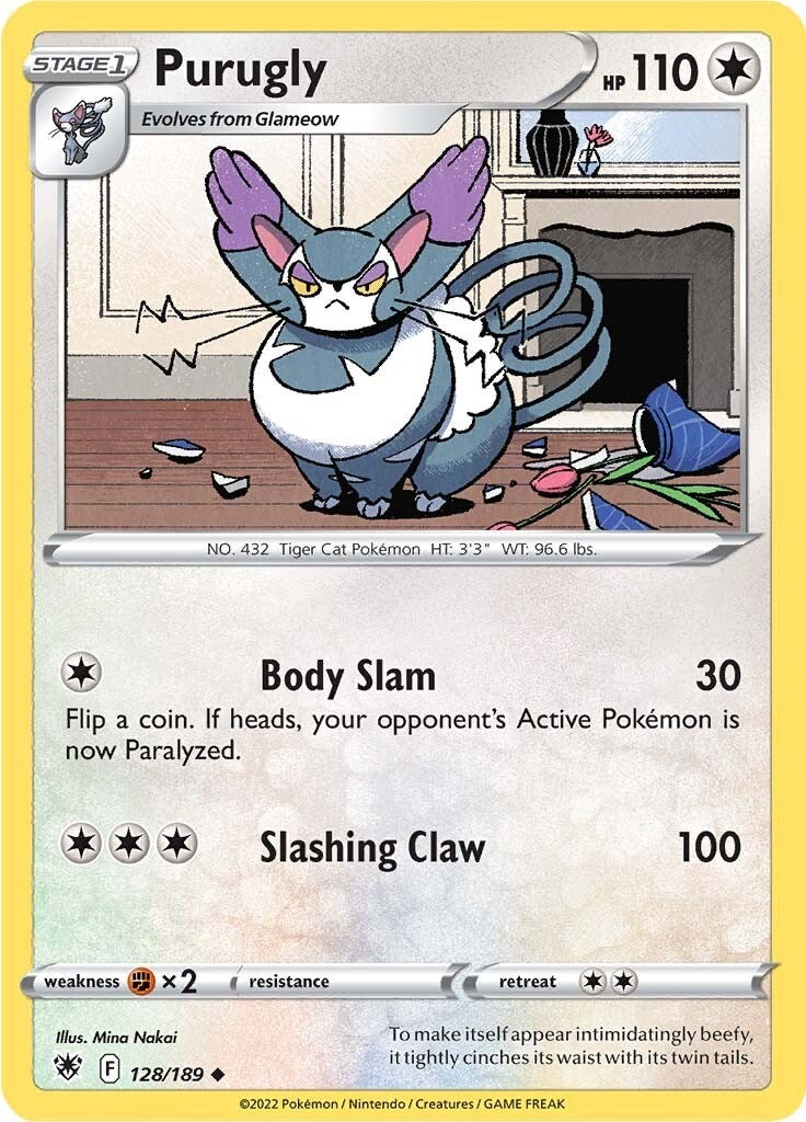 Image for Purugly (128/189) (SWSH10) - Pokemon