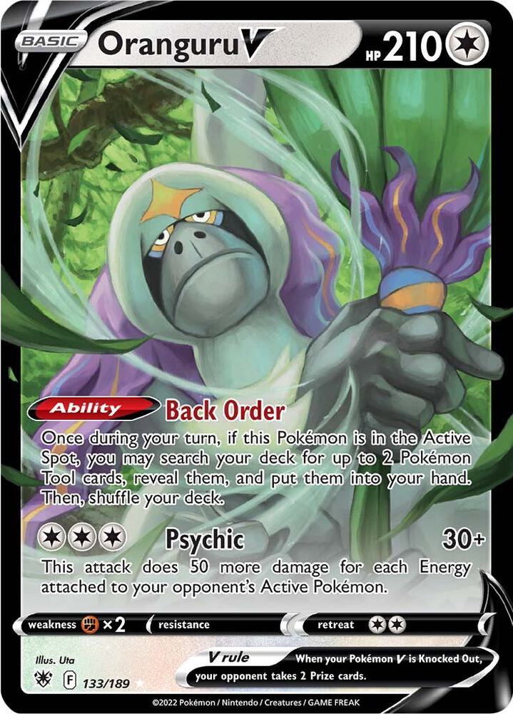 Image for Oranguru V (133/189) (SWSH10) - Pokemon