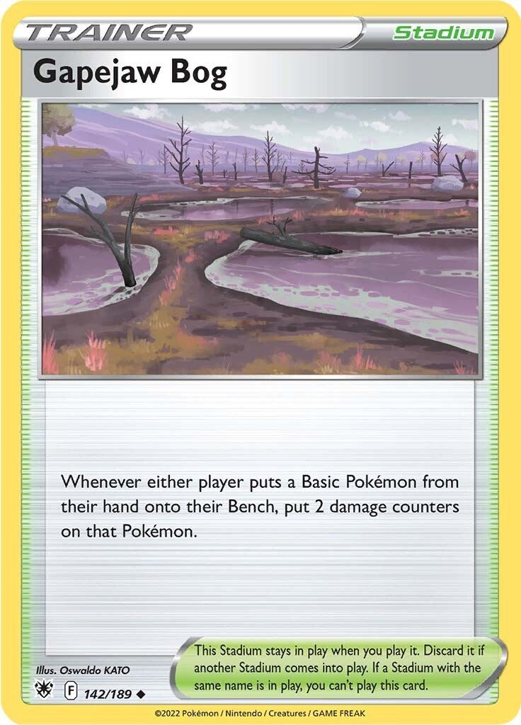 Image for Gapejaw Bog (142/189) (SWSH10) - Pokemon