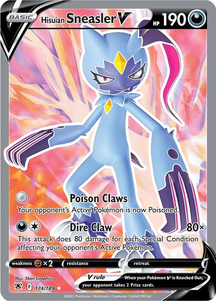 Image for Hisuian Sneasler V (Full Art) (174/189) (SWSH10) - Pokemon