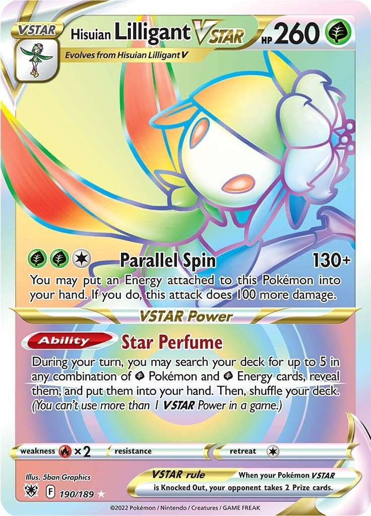 Image for Hisuian Lilligant VSTAR (Secret) (190/189) (SWSH10) - Pokemon